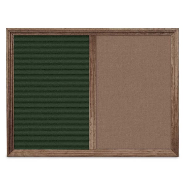Enclosed Corkboard, 1 Door, 60"x36", 4" Fra